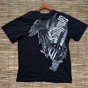 Southpole Graphic Tee Men Size XL Black‎ Y2k Tshirt
